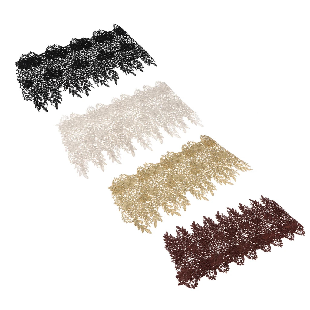 

1 Yard Vinage Hollow Floral Embroidered Mesh Lace Trim Ribbon Dress Edge Craft Lace Home Curtains Accessory