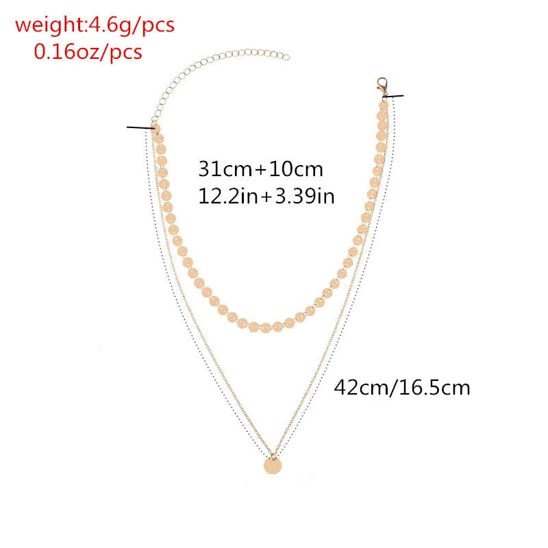 New Fashion Gold Coin Layered Necklace Set For Women Charm Choker | Украшения и аксессуары