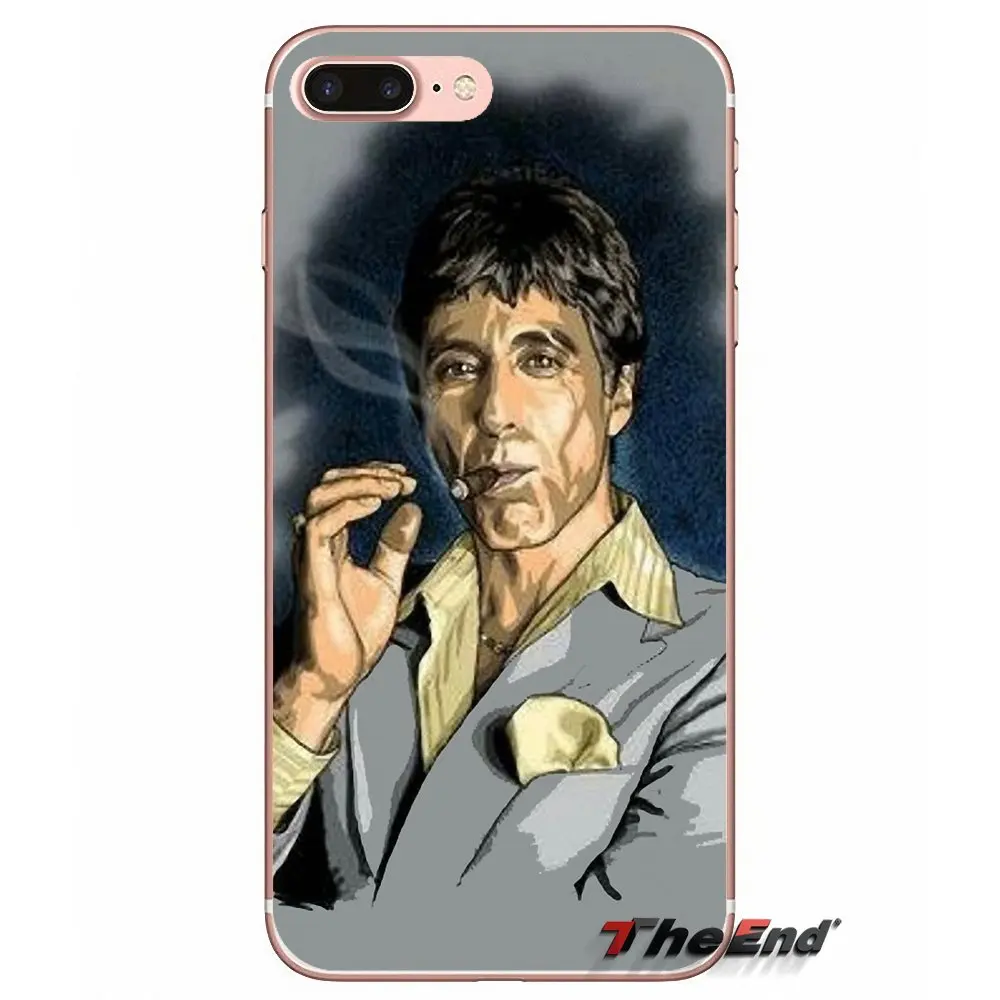 Scarface Tony Монтана для Xiaomi Redmi 4 3 3S Pro Mi3 Mi4 Mi4i Mi4C Mi5 Mi5S Mi Max Note 2 чехол из ТПУ прозрачный