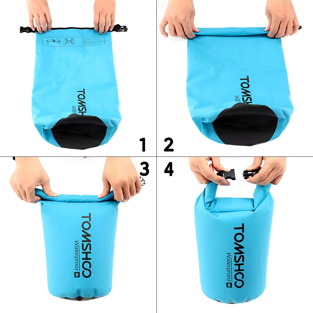TOMSHOO 10L/20L водонепроницаемая сумка для хранения скалолазания чехол телефона