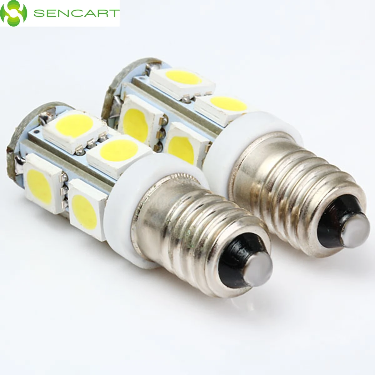 Sencart e10 2psc 12 В 9led 5050smd лампы теплый белый 3000 3500 К birne лампе schraub sockel fahrzeug dc12v|fahrzeuge| |
