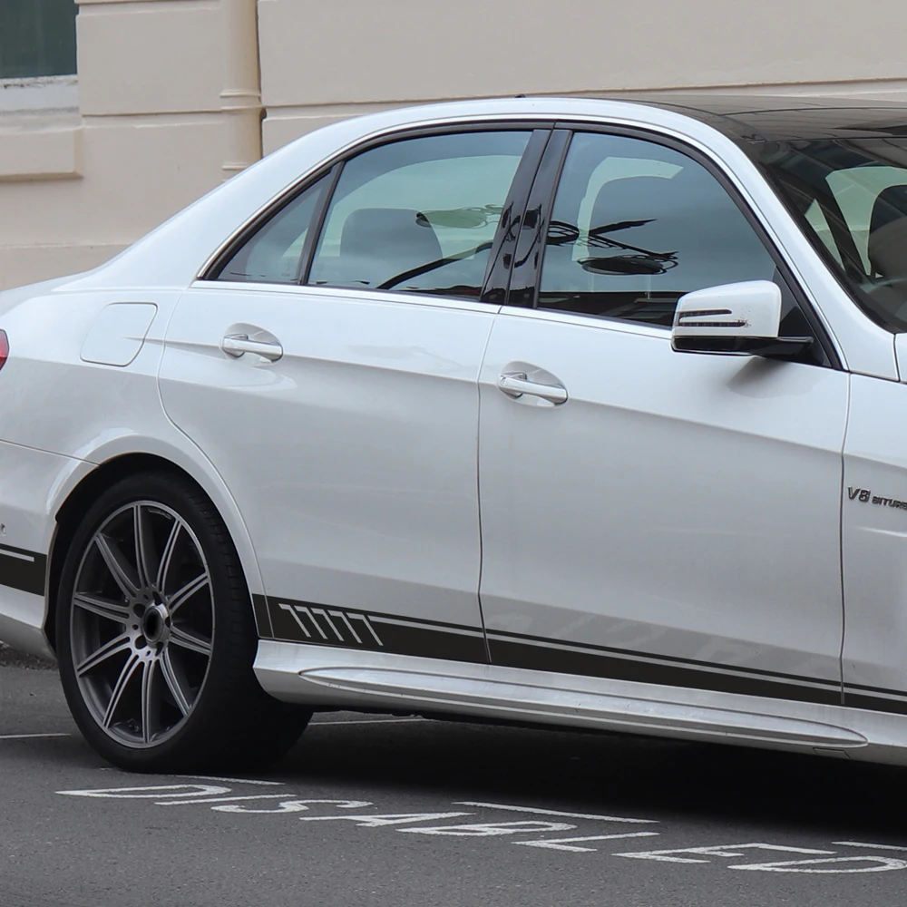 507 стильная наклейка на крышу автомобиля с боковой полосой для Mercedes Benz E Class W212 E200