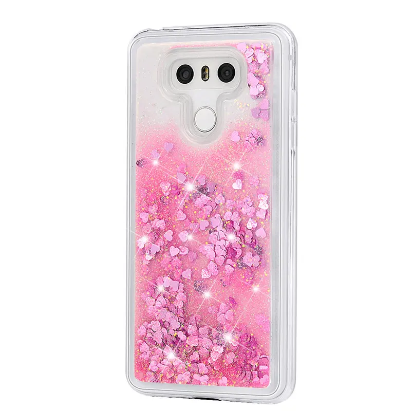 TURATA Quicksand Cover for LG G6 Silicone TPU Case Luxury Dynamic Sand Glitter Liquid Cases For Funda |