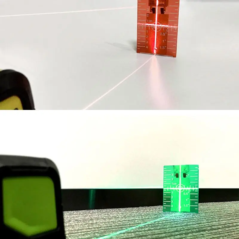 

Laser Target Card Plate inch/cm for Green and Red Laser Level Target Plate