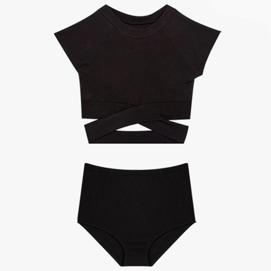 Новинка корейский стиль сексуальный комплект бикини со средней талией женский