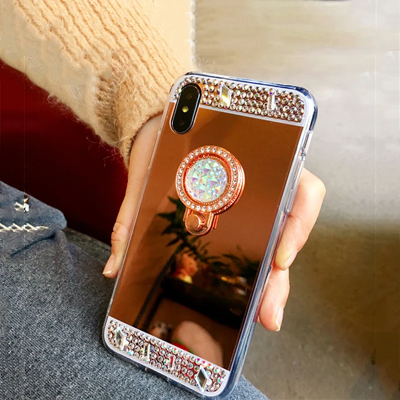 PC зеркальные чехлы для телефонов Аксессуары Iphone X 8 8Plus 7 7Plus 6 6s 6Plus Необычные