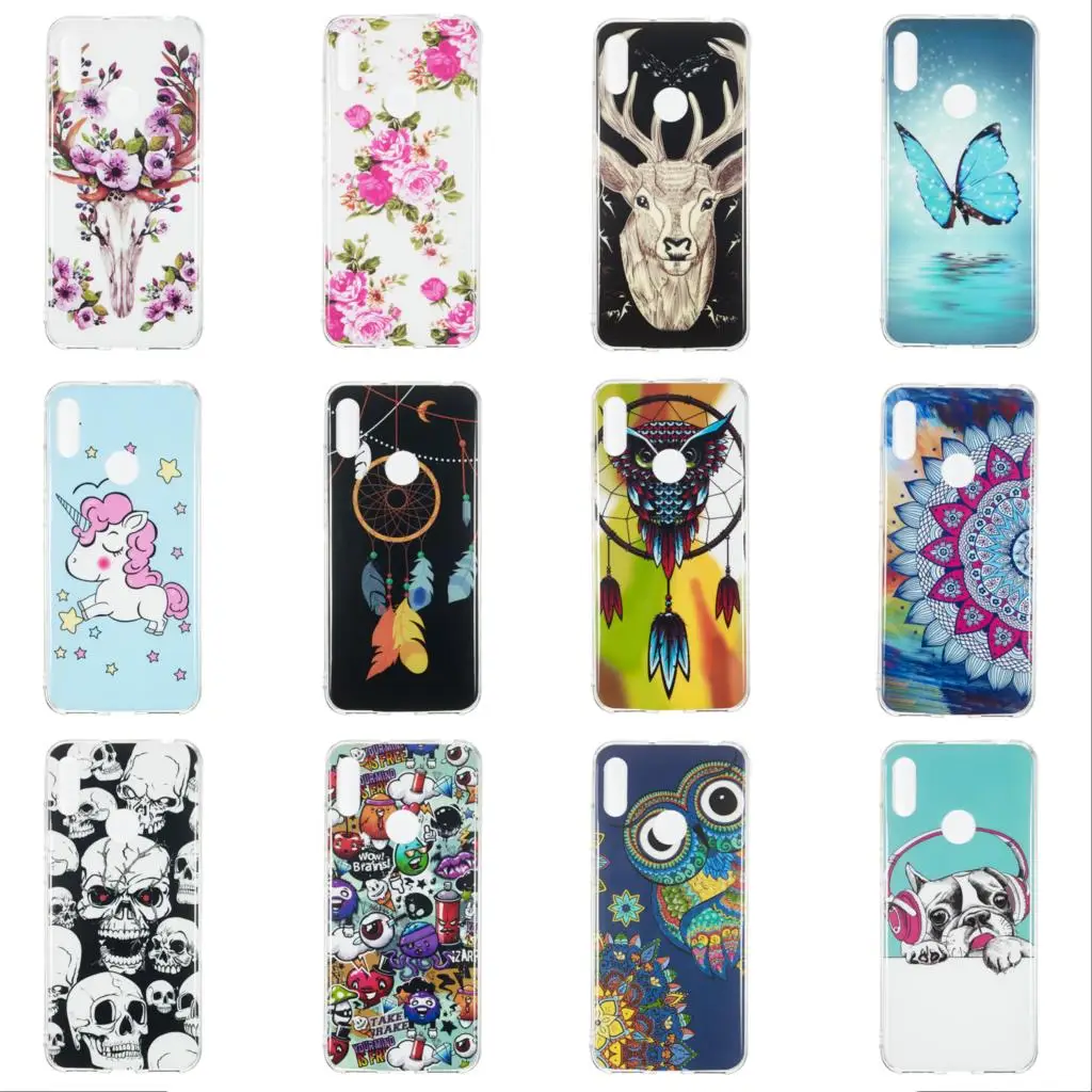 Coque Huawei Y7 2019 Case 6.26&quot DUB-LX1 DUB-LX2 LX3 Silicone Pro Phone Cover |