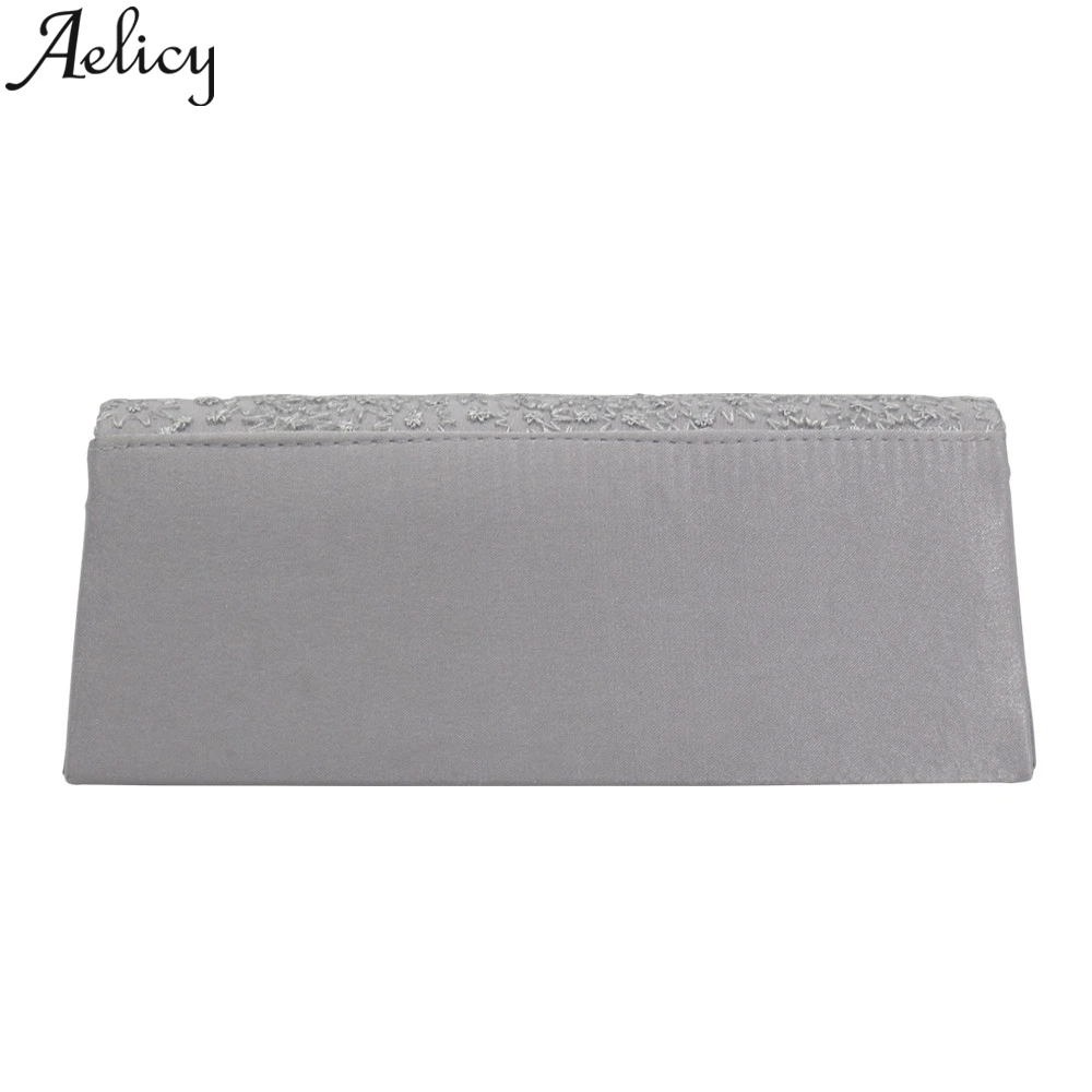 Женская Коктейльная сумка Aelicy вечерняя однотонная Сумка клатч с цветочной