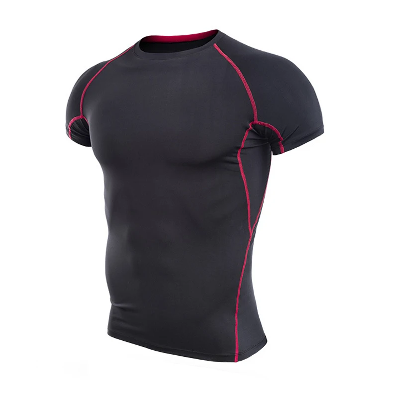 5XL/6XL New Fitness Compression Shirt Plus Size Overweight Men 140KG Crossfit Running T shirt Quick Dry Elastic Sportswear Tops |