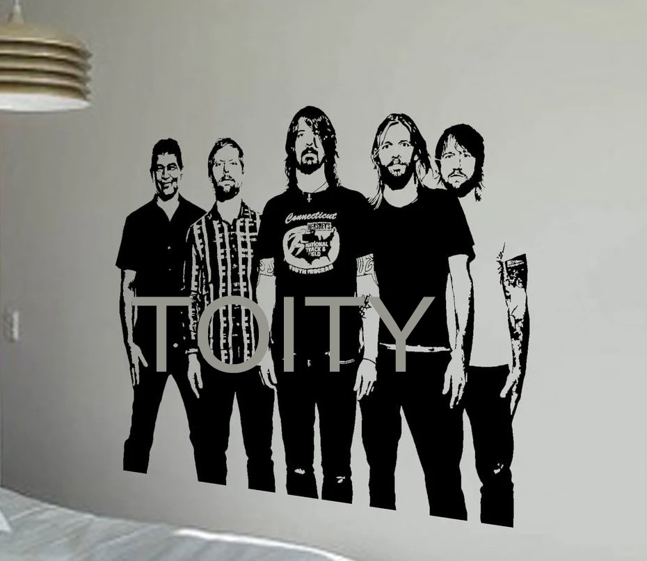 Настенные стикеры Foo Fighters Рок-Группа виниловая наклейка музыкальное искусство