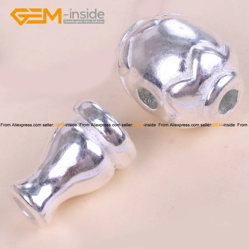 Bead Caps Silver Plated Tibetan Mala Guru 3-Ways Loose Beads Jewelry Findings Diy Chian 16X28mm Wholesale | Украшения и