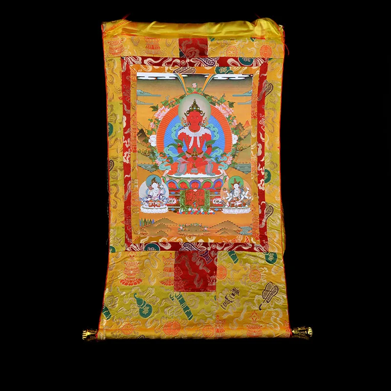 Буддистские принадлежности #120 см Thang ga Thangka # HOME эффективная защита тибетский