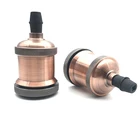 Красная бронзовая Подвесная лампа, розетка E26 E27, винтажное основание лампы Эдисона