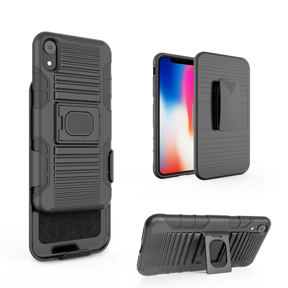 Прочный Гибридный чехол для iPhone XR 6 1 магнитное кольцо стенд ремня поворотный