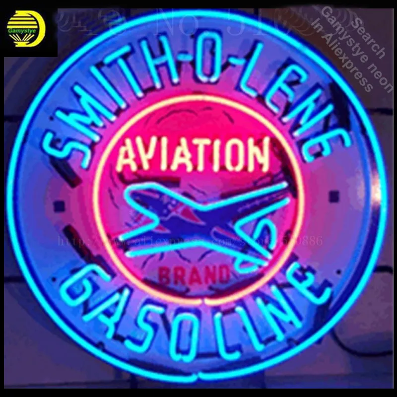 Неоновая вывеска Smith O Lene на бензине для автомобиля ручная работа автомобильные
