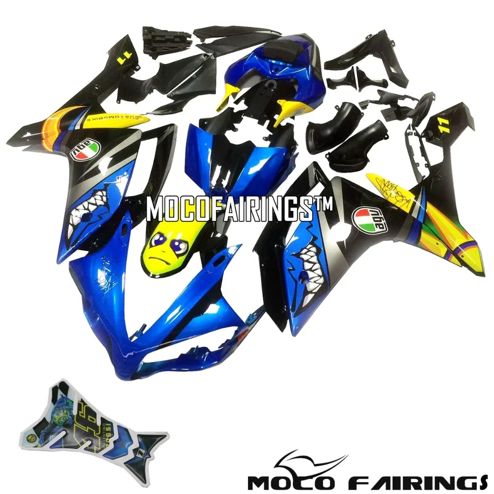 

Motorcycle ABS Injection Plastic Fairing Kit For Yamaha YZF R1 2007 2008 YZF-R1 07 08 Shark Eyes Decals Fairings Bodywork BLUE