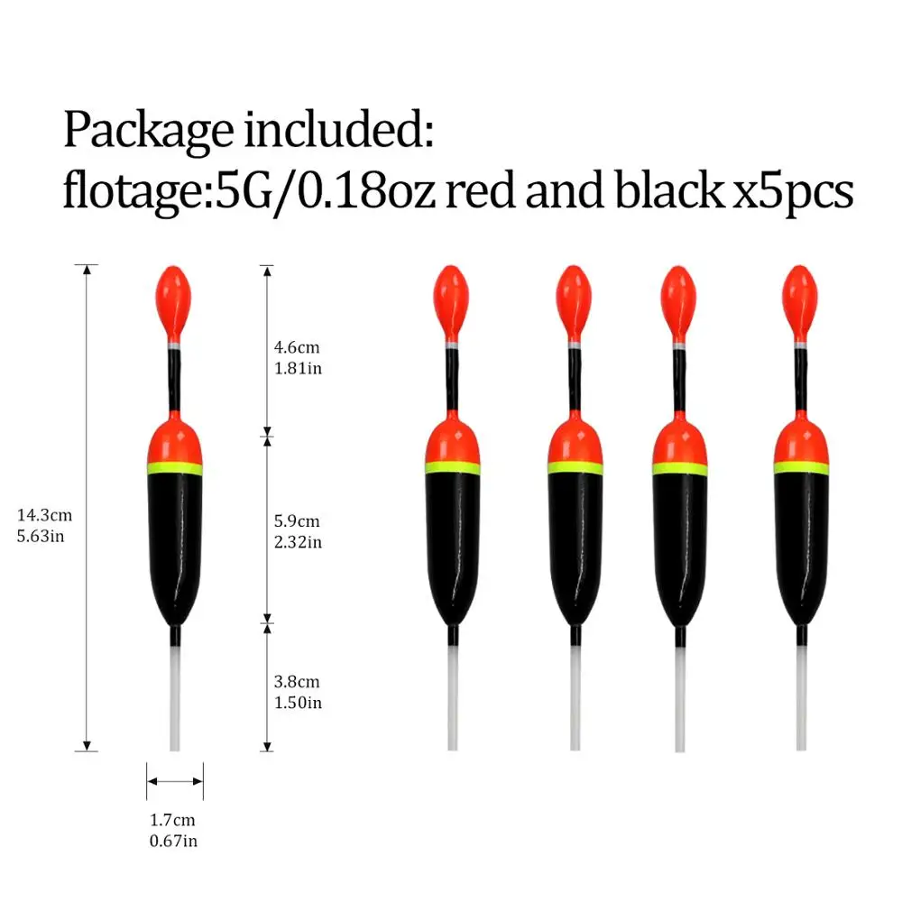 5pcs 5g black 5 шт./лот, 15 гр., 5 гр катушка для ловли скольжения поплавок скольжения Подставка-поплавок для Go установки пробкового дерева рыбалка поплавок рыболовные принадлежности - Цвет: 5pcs 5g black