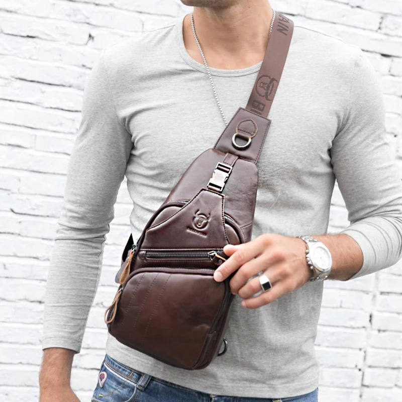 Мужская повседневная многофункциональная водонепроницаемая сумка Кроссбоди из