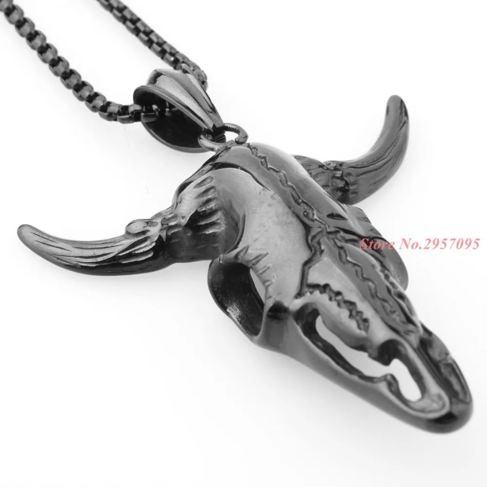 Ожерелье с подвеской в виде головы черепа Африканском племени для мужчин