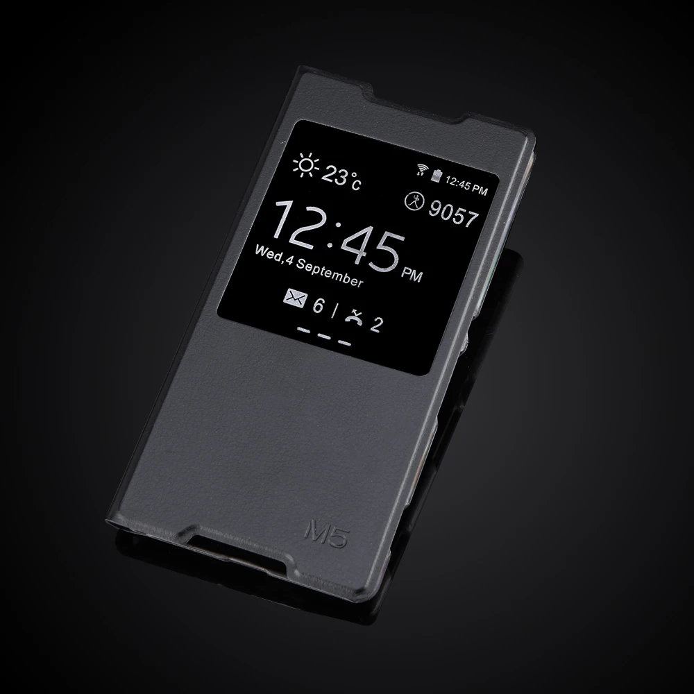 Роскошный кожаный Ультратонкий чехол M5 для телефона Sony Xperia E5603 E5606 E5653 с откидной
