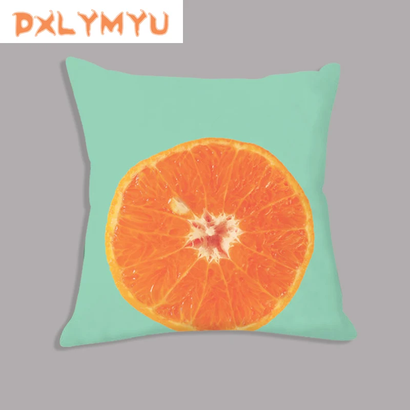 Диванная подушка с принтом киви фруктов авокадо 45x45 см | Дом и сад