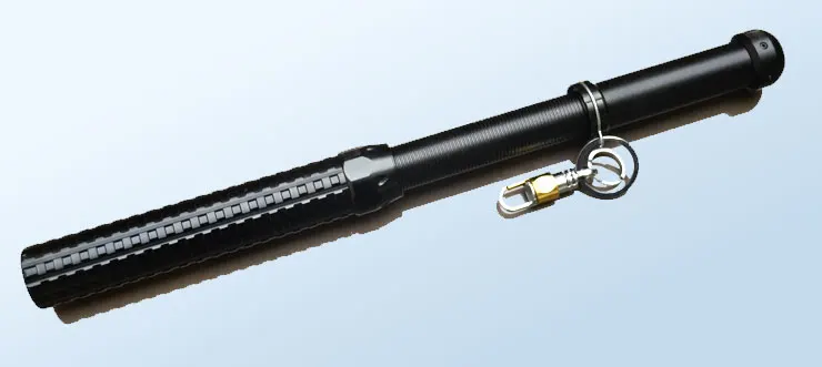 Светодиодный фонарь cree Q5 XPE, телескопическая палка для самозащиты, тактический Телескопический фонарь для перезарядки 18650 - Испускаемый цвет: baton no battery