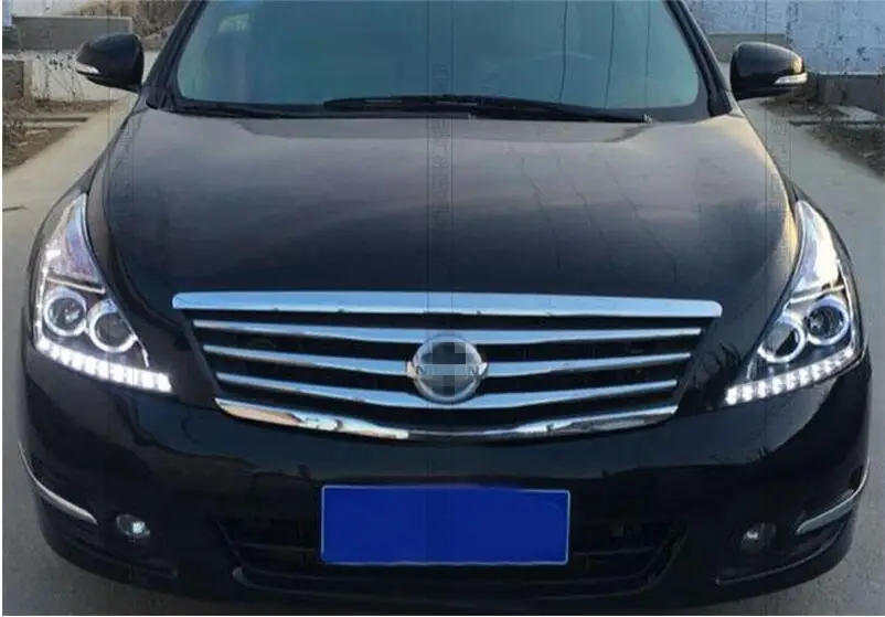 1 комплект автомобиля Стайлинг для Nissan Teana фары 2008 2009 2010 год Altima фары hid DRL Биксеноновые линзы Высокий Низкий Луч парковки