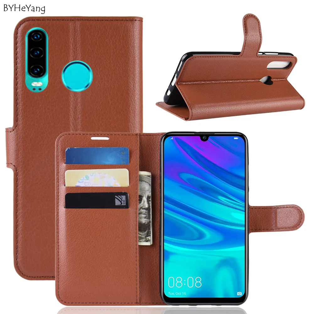Чехол для Huawei Nova 4E кожаный чехол-бумажник с откидной крышкой держатель карт чехол