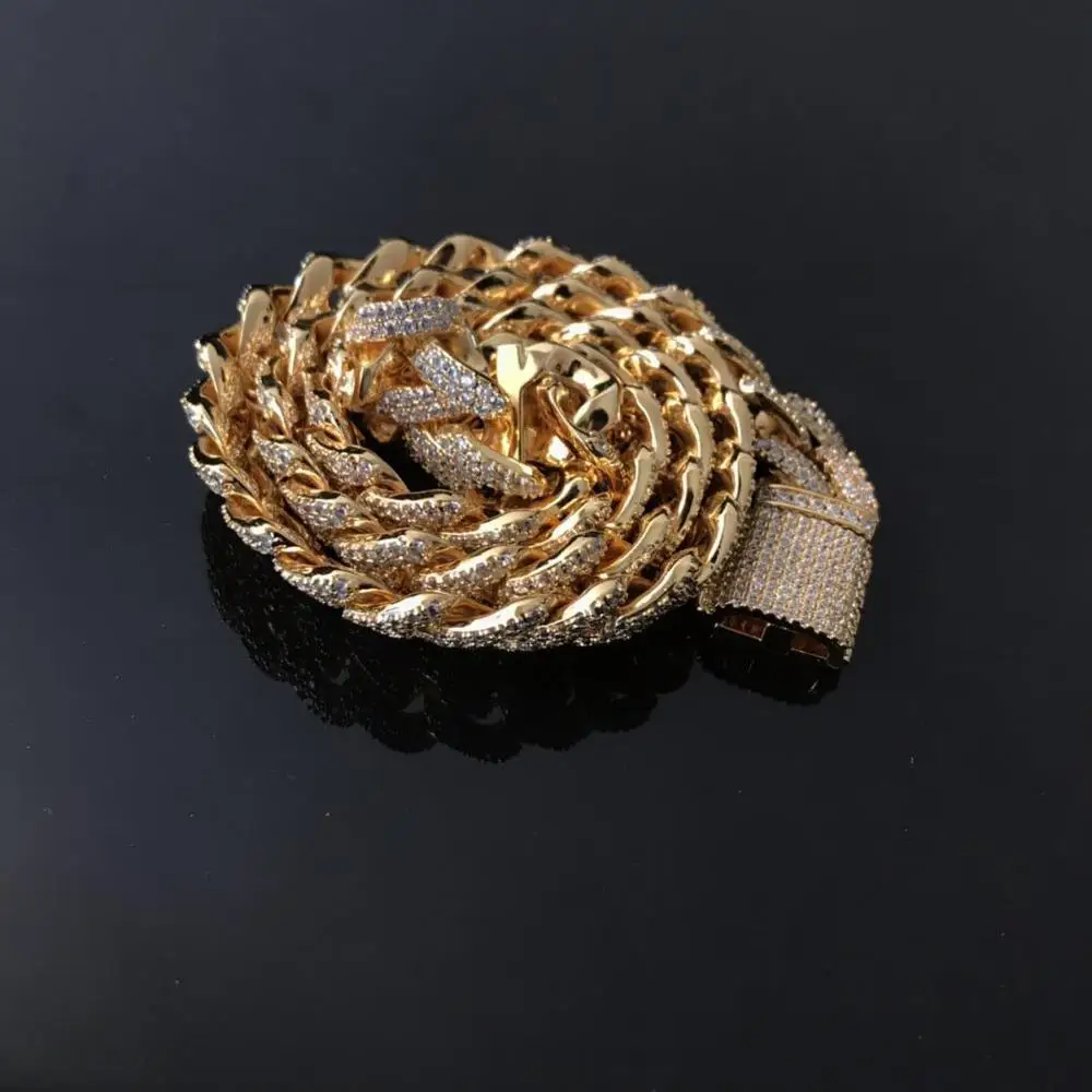 Новое поступление острые кубинские цепи цепочка Майами