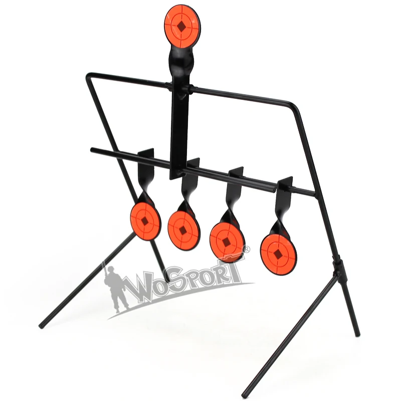 WoSporT 5-Plate Reset Shooting Target тактическая Металлическая стальная Рогатка BB gun страйкбол