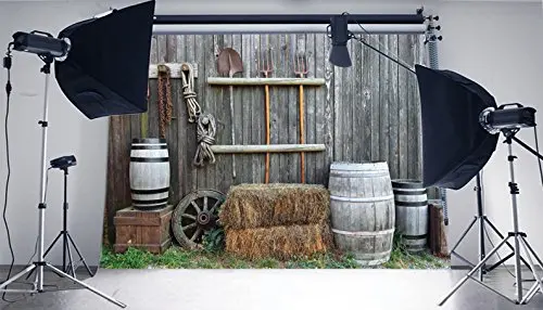 

5x7ft Printed photography background farm tools backdrop