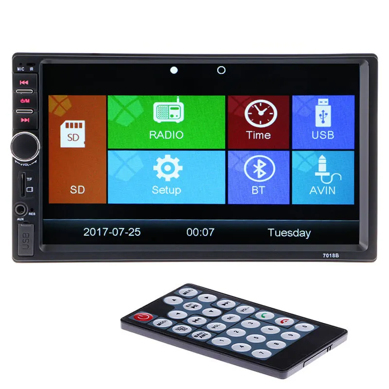 Автомобильный видео плеер 2 Din 12 В Bluetooth стерео радио FM MP4 MP5 Аудио USB AUX мультимедиа