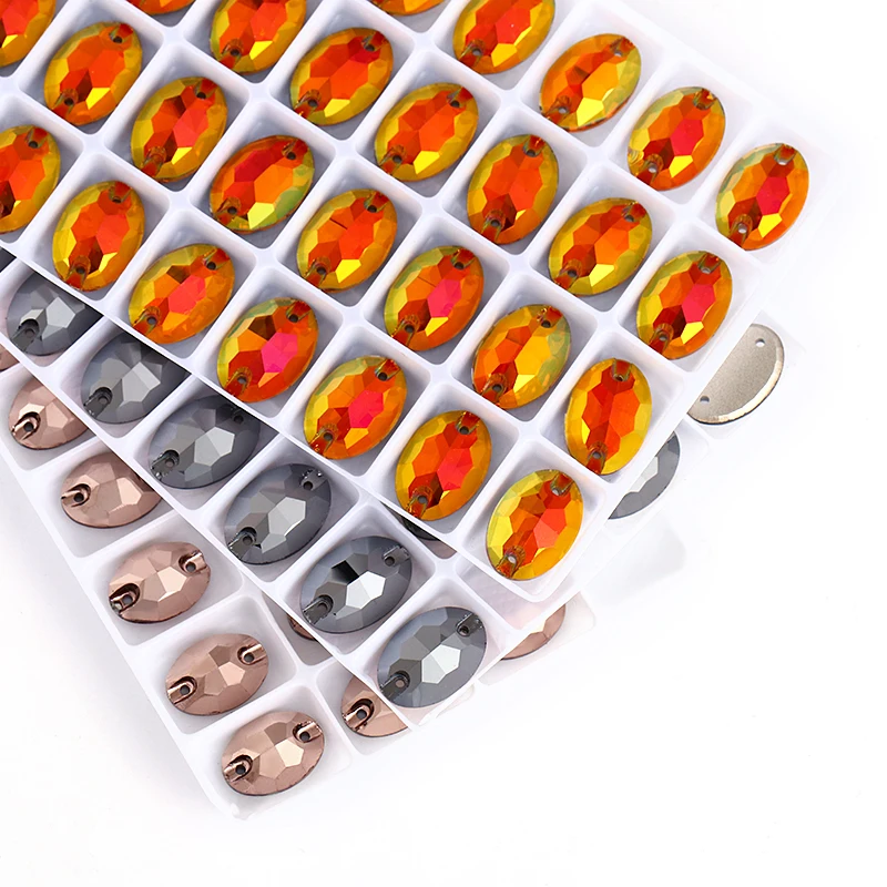 Astrobox стекло овальной формы Кристалл Плоская задняя сторона Стразы Сделай Сам