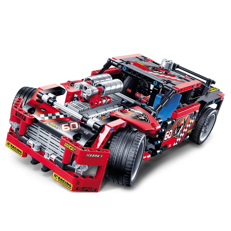 608 шт. Technic Racing Truck Car 2 в 1 Наборы кубиков строительных блоков для модели