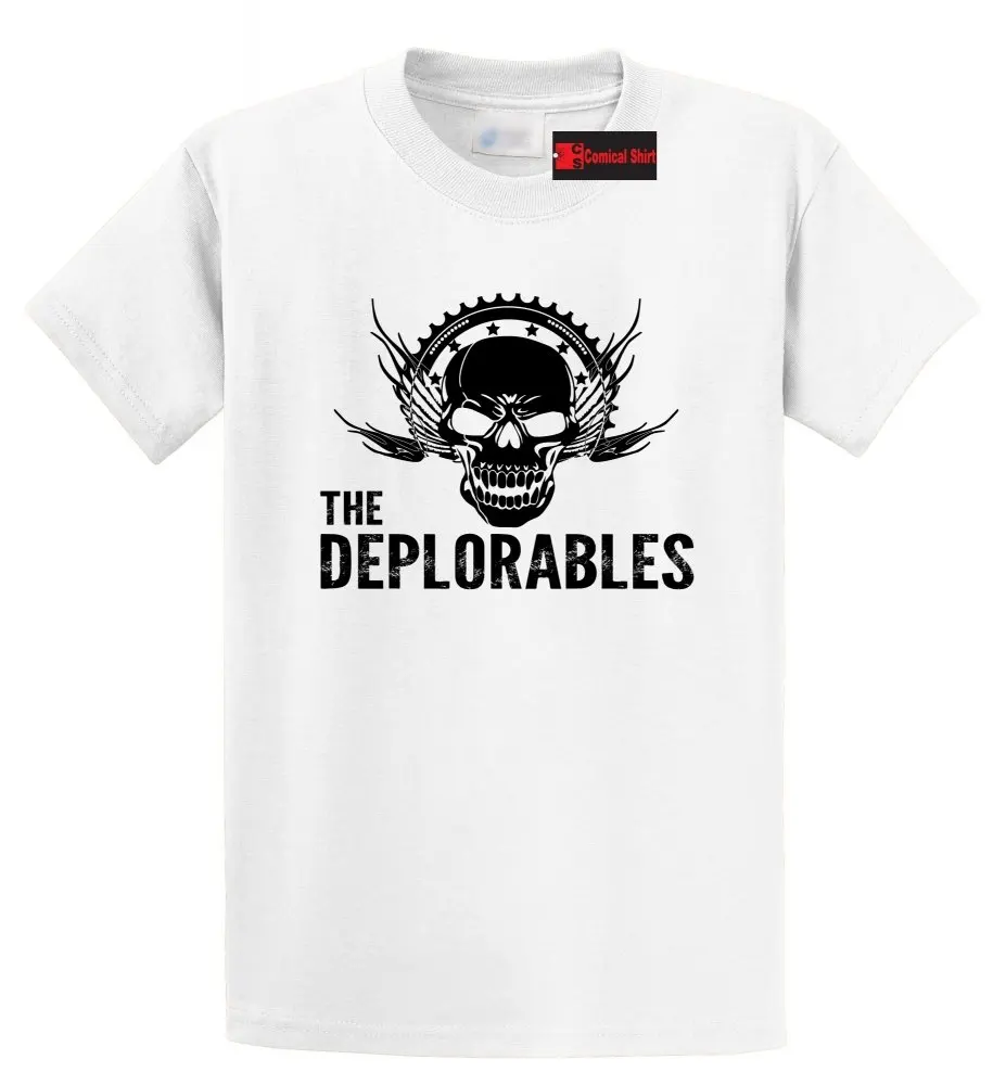 Футболка с надписью The decrorables анти-Хиллари Pro Trump футболка военным слоганом для