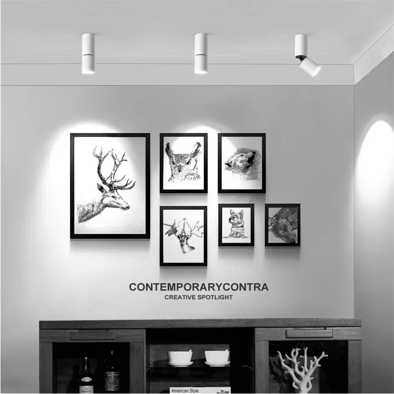 Настенный светильник светодио дный потолочный вниз света Showroom Nordic гостиной COB