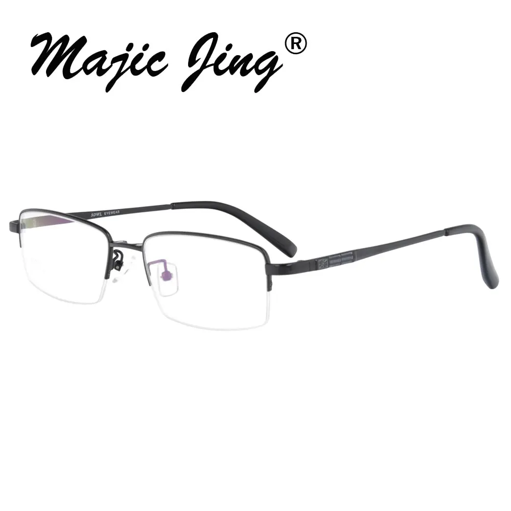 Металлические Очки Magic Jing мужские Оптические очки с магнитной оправой зажим на