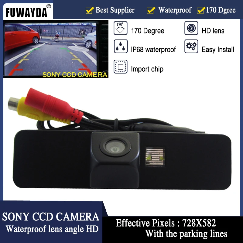 

Автомобильная камера заднего вида FUWAYDA для SONY CCD, с направляющей, HD