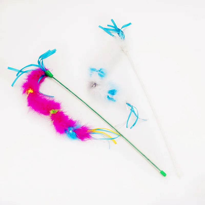 Турецкое перо волшебная палочка для кошек игрушечная кошачьего Ловца игрушка