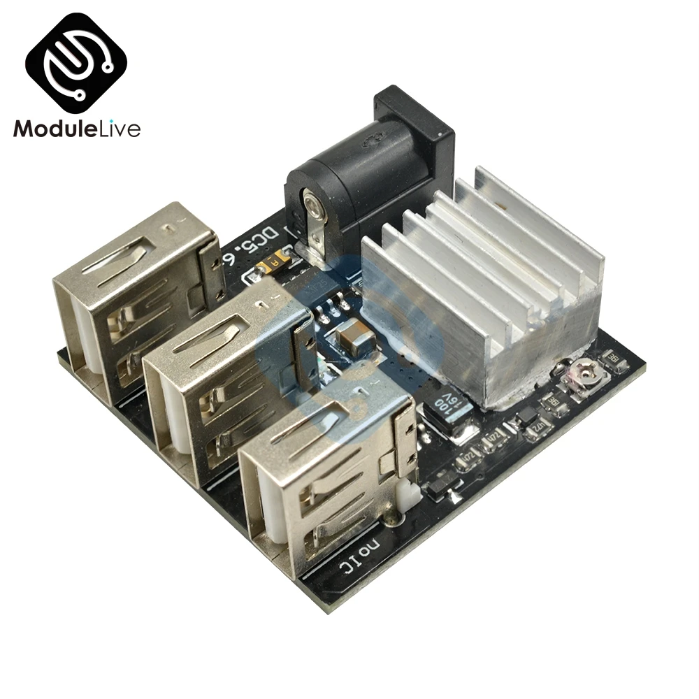 Зарядное устройство с 3 USB портами для Arduino 9 В/12 В до 5 8 А понижающий