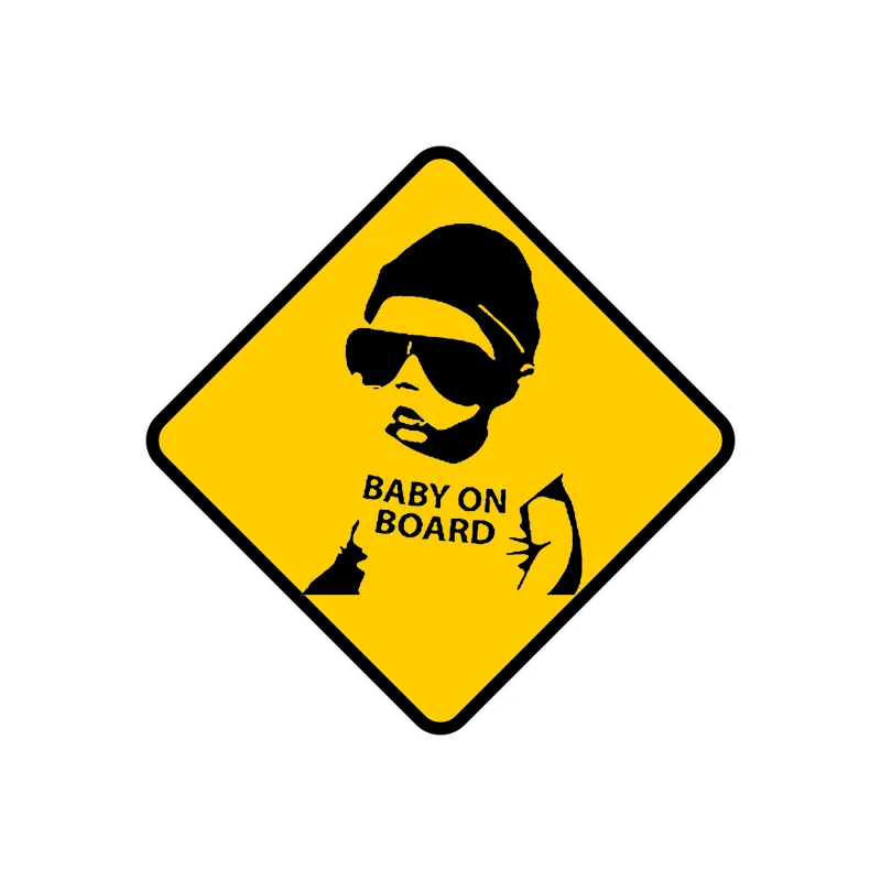 

YJZT 15.9CM*15.9CM BABY ON BOARD PVC Decal Individual Boy Car Sticker 12-40102