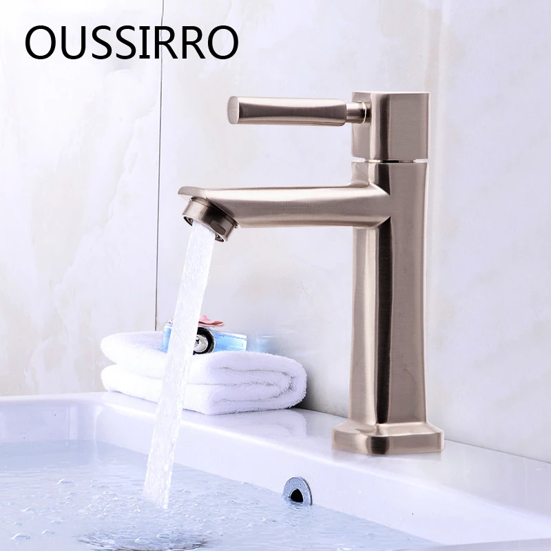 

Bathroom Basin Faucet Hot&Cold Water Tap Deck-Mounted Luxury Stylish Elegant Sinks Zinc Alloy Faucet Bathroom Accessories