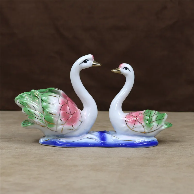 Фарфоровая Swan couptial керамическая статуэтка любимая декоративная сувенир подарок
