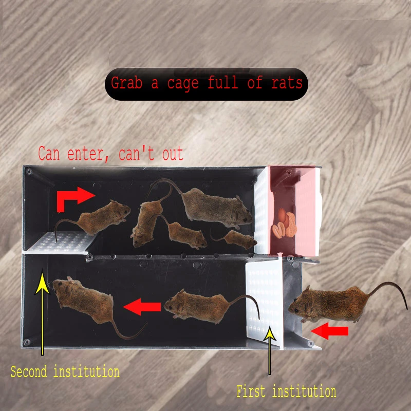Continuous High-efficiency Mouse Trap Mice Cage Home Automatic Clip Rat Control Bait Rodent Repeller Artifact | Дом и сад