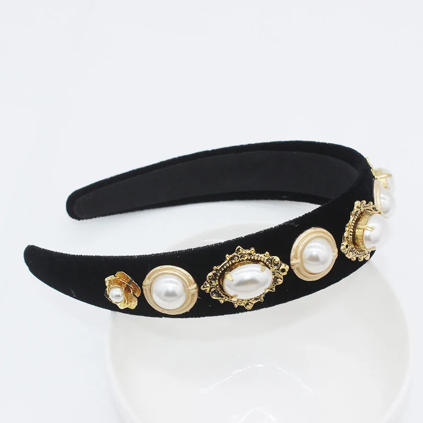 Очарование новый тренд барокко бархатная Корона Ретро металлическая