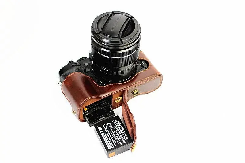 Кожаный чехол для цифровой камеры Fujifilm XT1 Fuji черный/коричневый/кофейный|camera leather