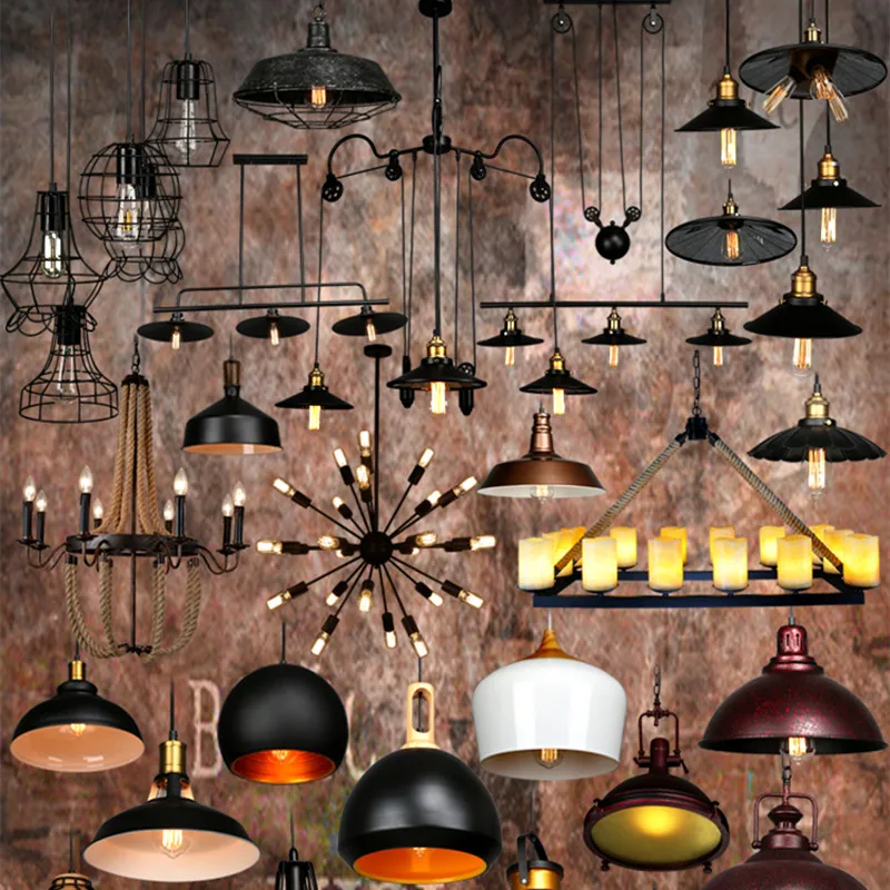 Подвесной светильник в промышленном стиле светодиодная лампа Эдисона Подвесная