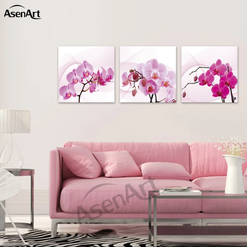 Бабочка Орхидея фаленопсис настенный китайский Арт холст картины маслом для