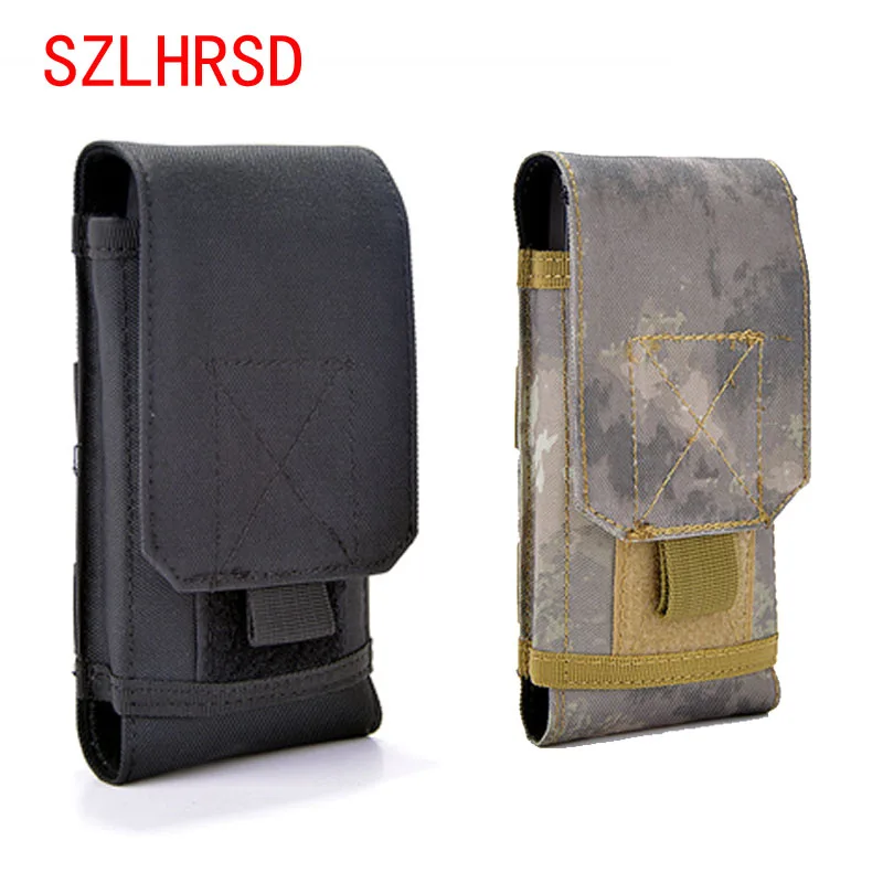 SZLHRSD for Huawei Y7 2018 Honor 7A Bag Outdoor MOLLE Army Camouflage Bag Hook Loop Belt Pouch Holster Cover Case for ZTE A530