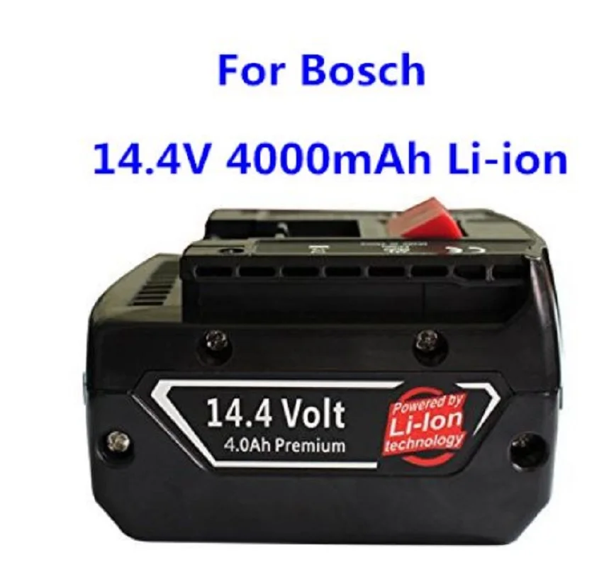 Для Bosch 14,4 V 4000Ah Li-Ion Мощность инструменты Замена Батарея GSR14.4V-LI BAT614 BAT614G BAT607 BAT607G 17614-01 PB360S 36614-02